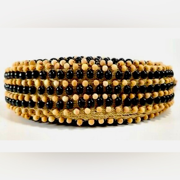 Zara wooden beaded round shoulder bag 🤎🖤 - Picture 2 of 3